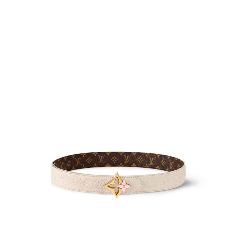 LV Flowergram Enamel 30mm Reversible Belt 1
