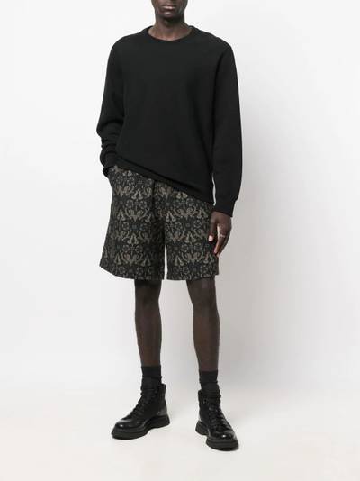 White Mountaineering paisley-print shorts outlook