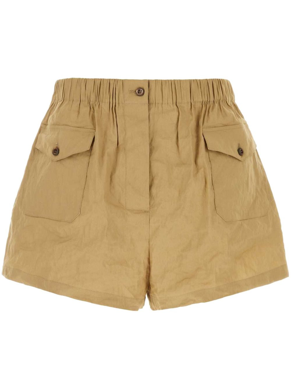 Antiqued poplin shorts - 1