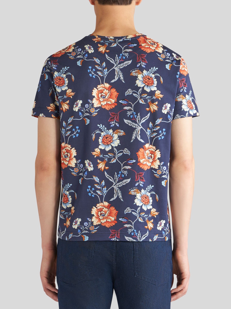 FLORAL-PRINT T-SHIRT WITH LOGO - 4