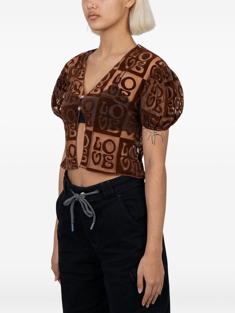 House of Sunny puff-sleeve blouse outlook