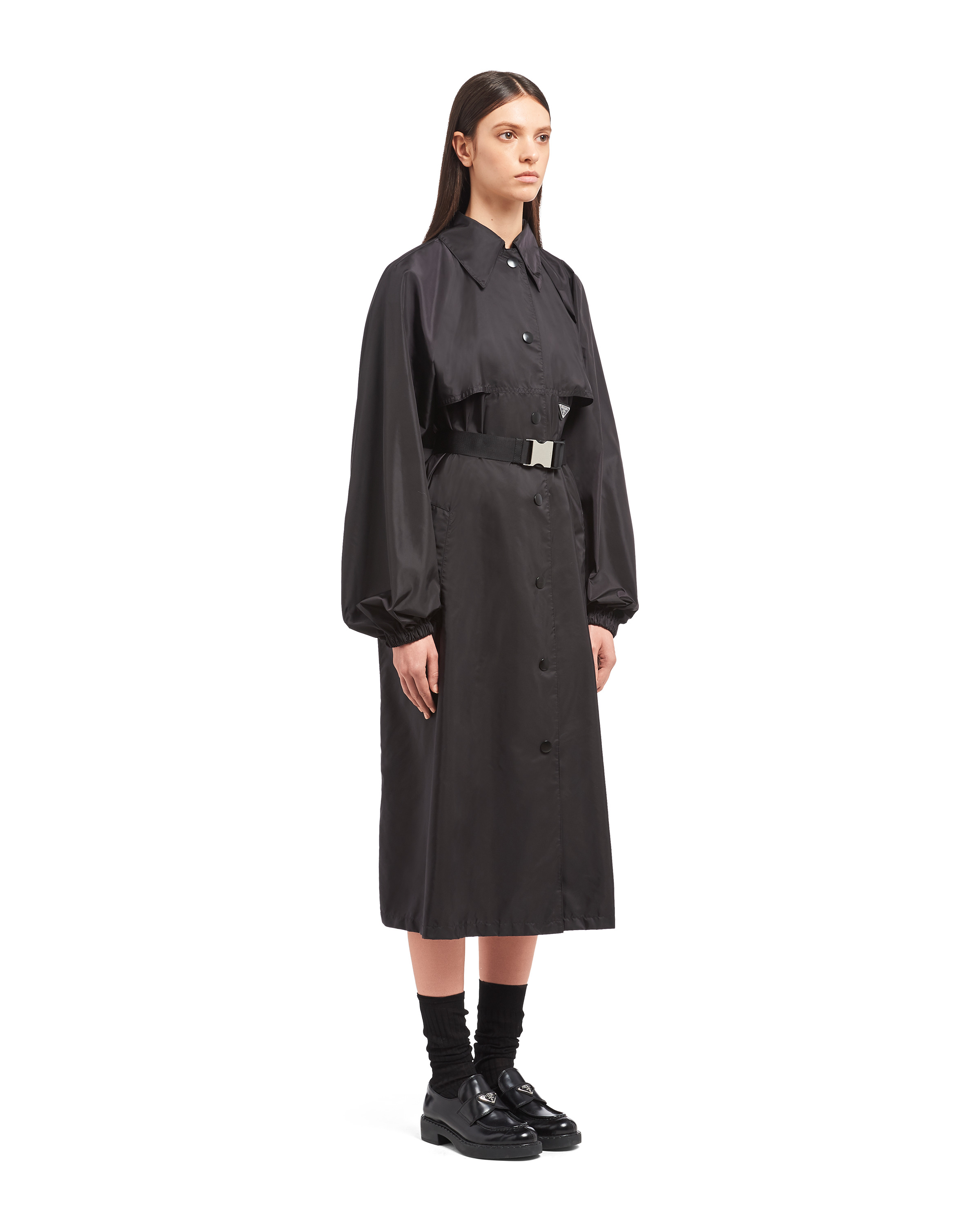 Oversized light Re-Nylon raincoat - 3