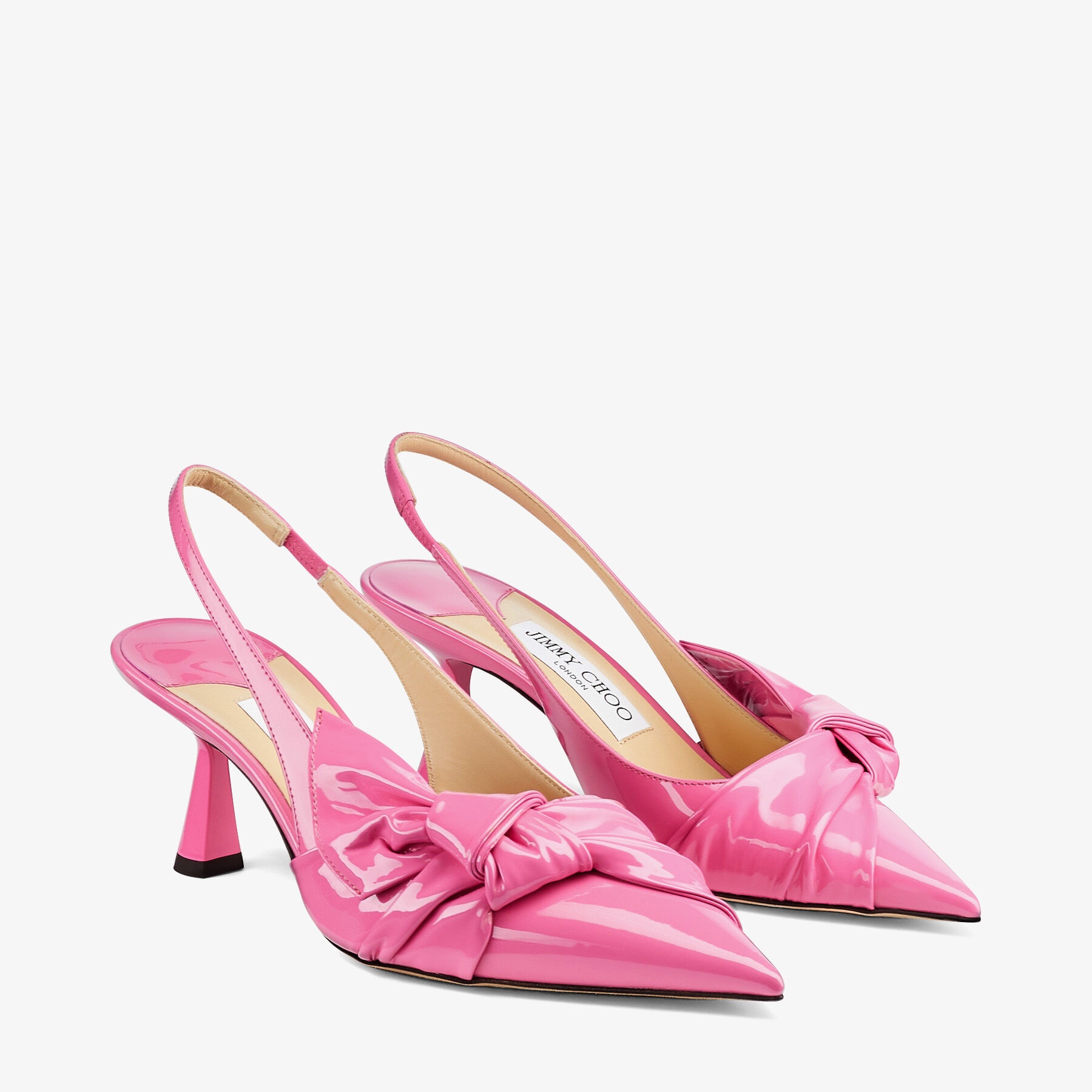 Elinor Sling Back 65
Candy Pink Soft Patent Pointed-Toe Slingback Pumps - 3