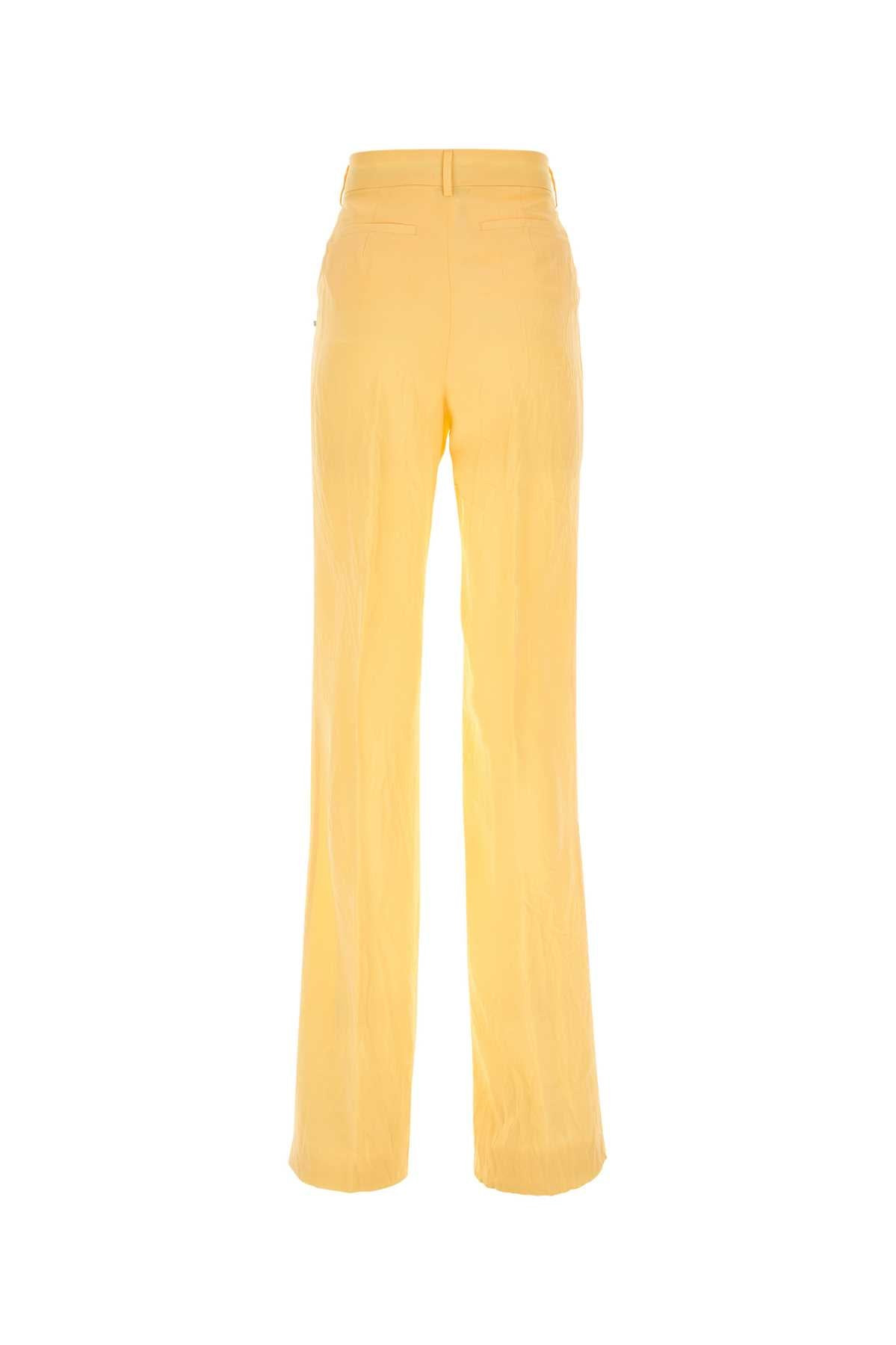 Sportmax Women Yellow Viscose Persia Pant - 2