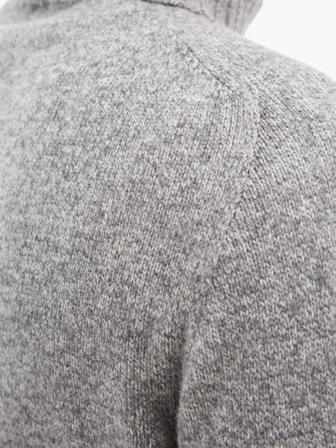 Roll-neck lambswool sweater - 4