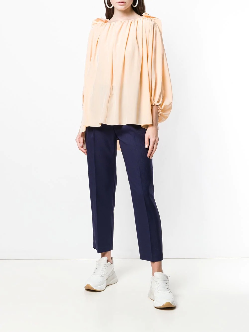 ruched loose top - 2