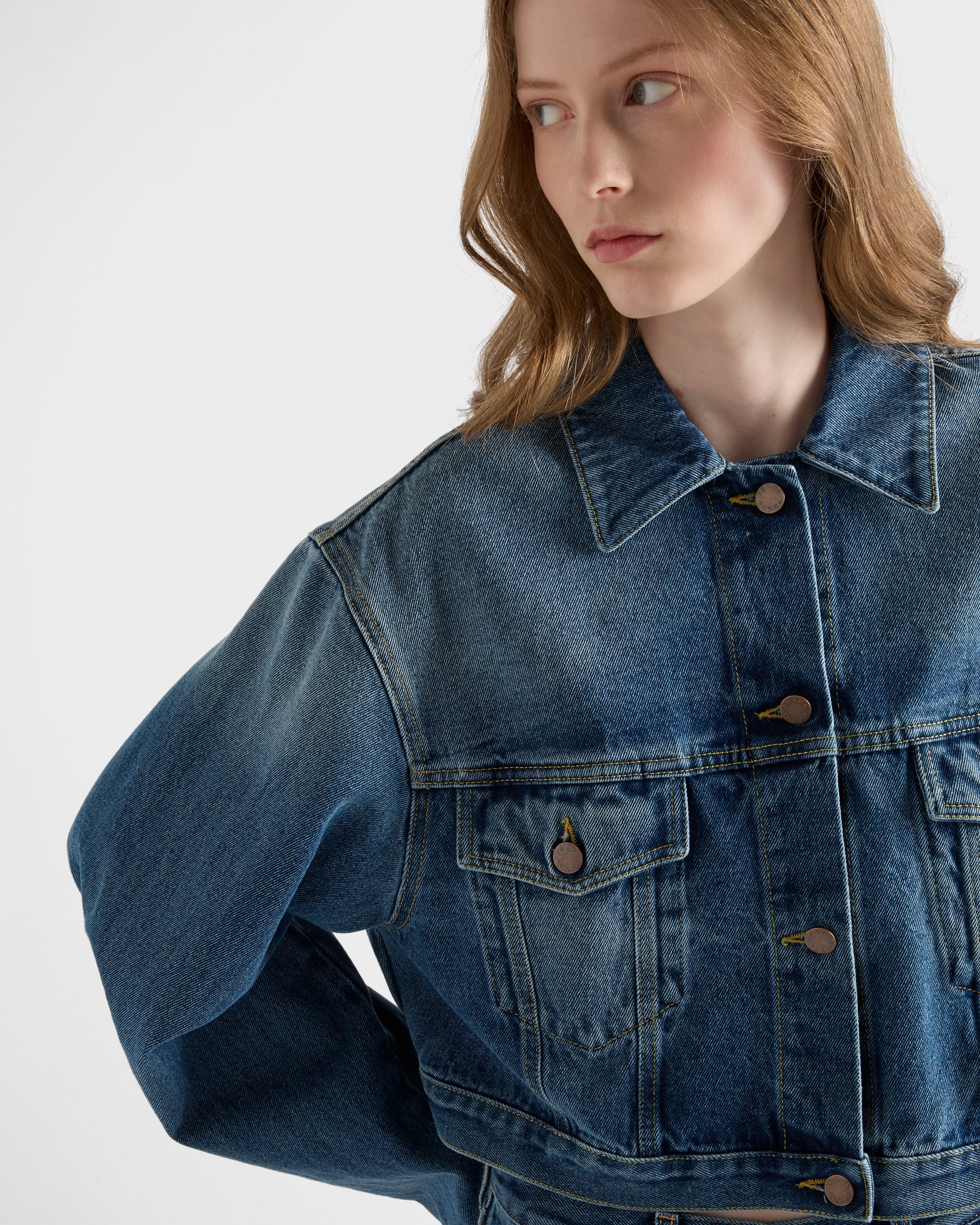 Denim blouson jacket - 3
