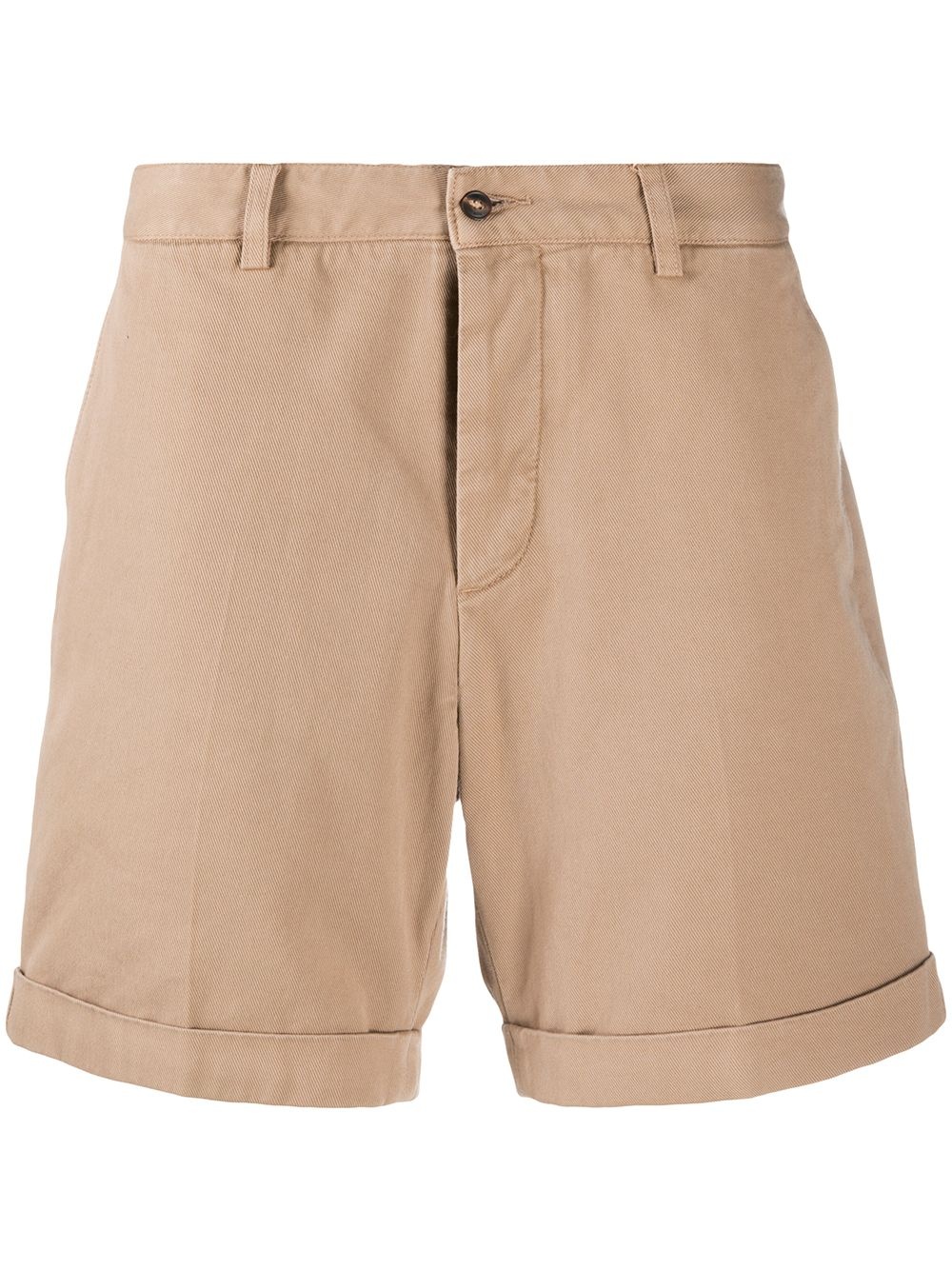 turn-up hem chino shorts - 1