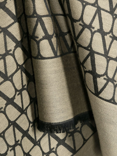 Valentino Toile Iconographe frayed-edge scarf outlook