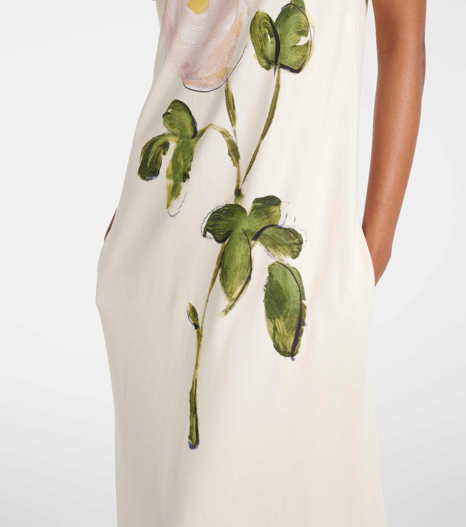 Painted Roses jersey maxi dress - 5