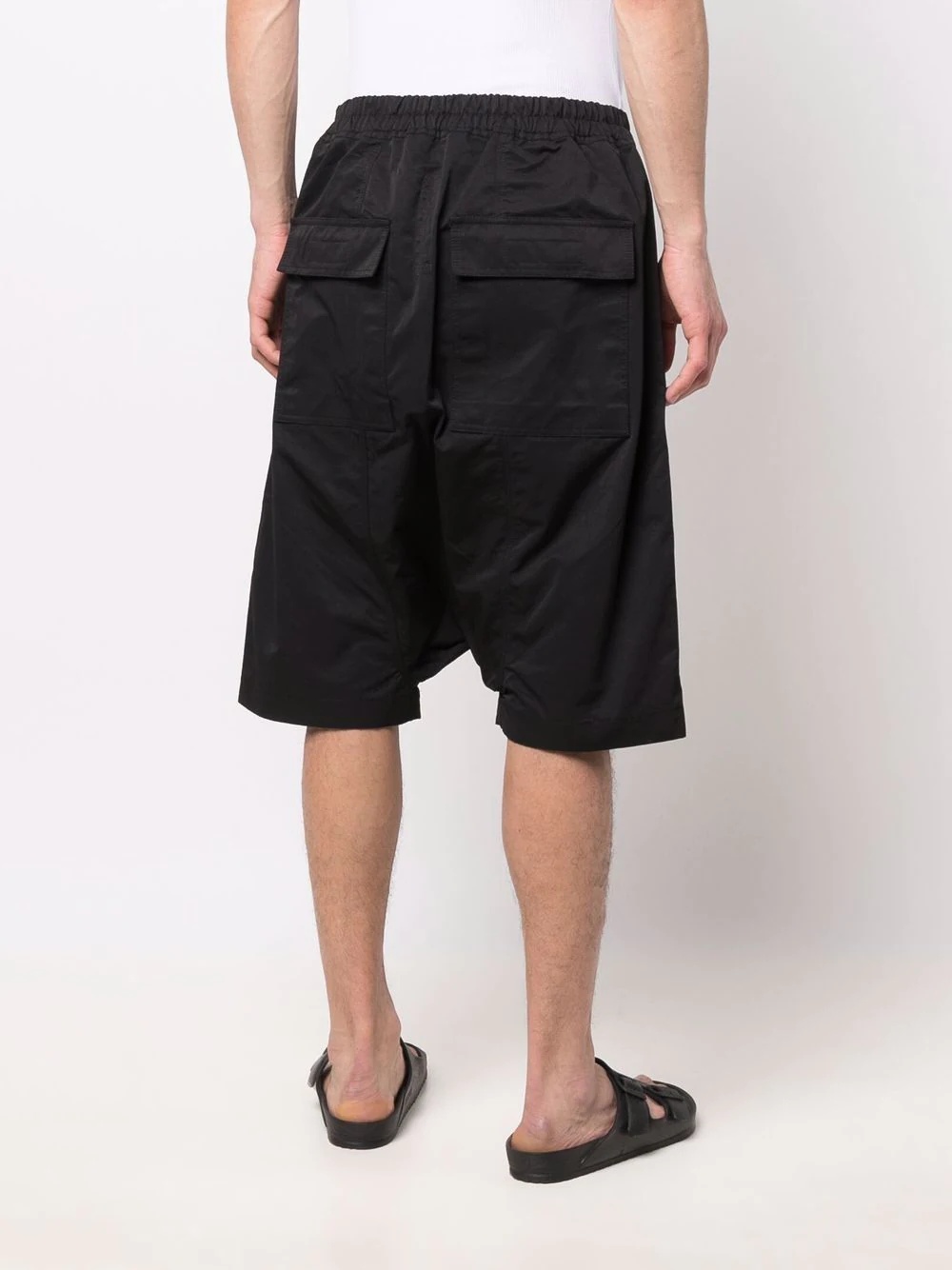 drawstring-waist shorts - 4