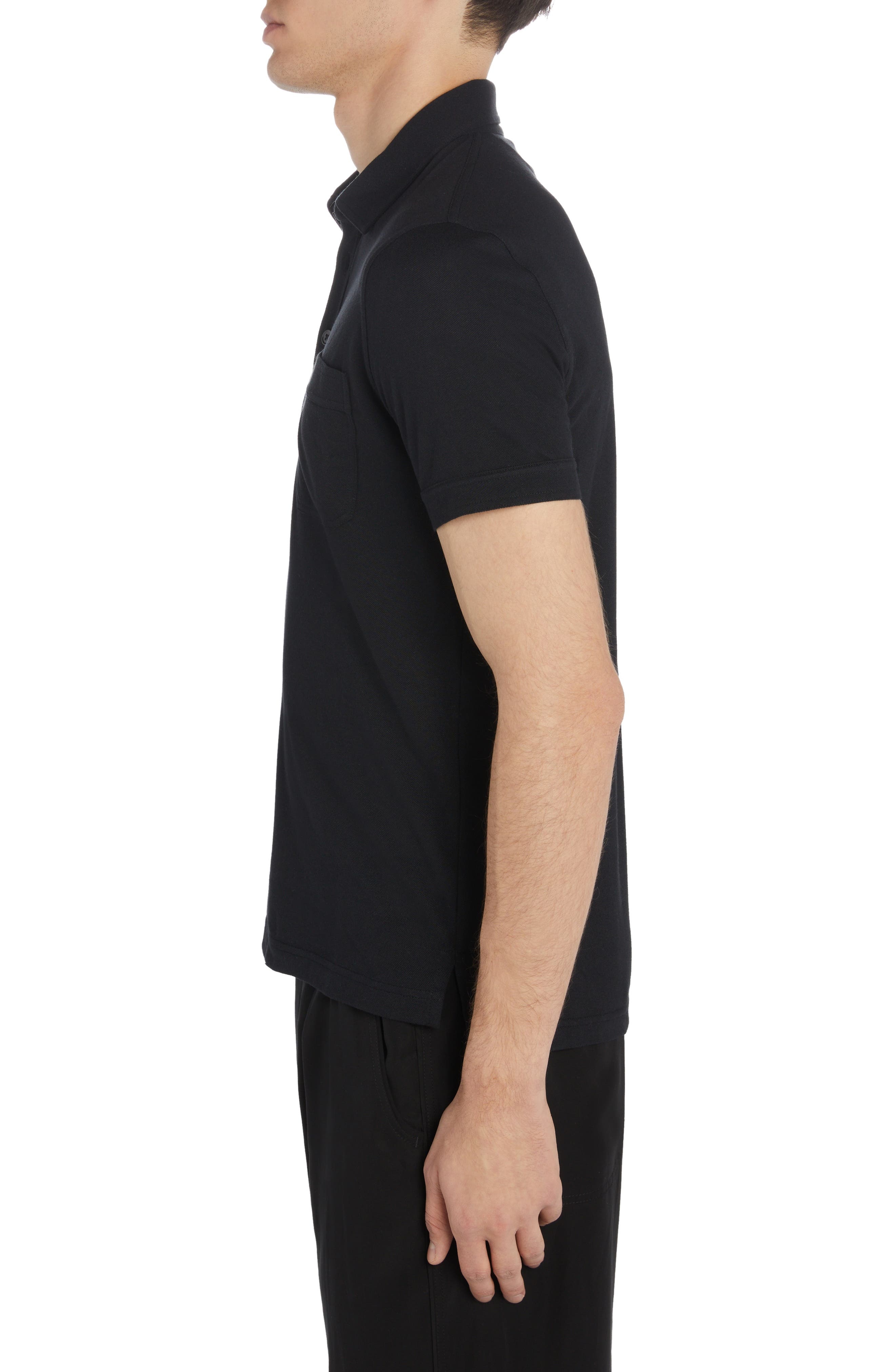 Cotton & Silk Piqué Pocket Polo - 3