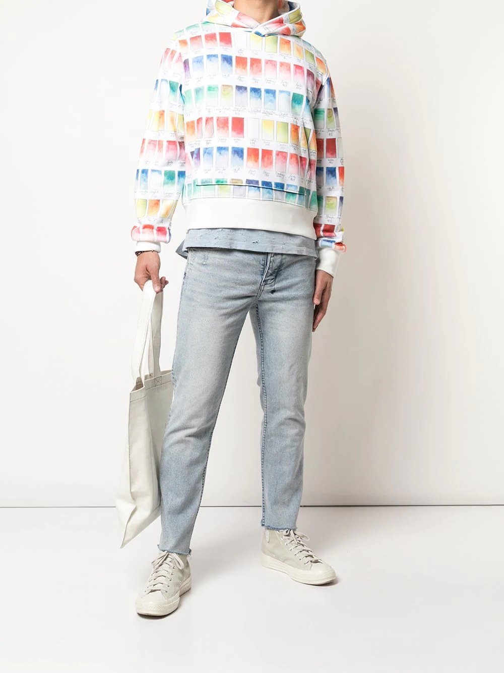 watercolour swatch hoodie - 2