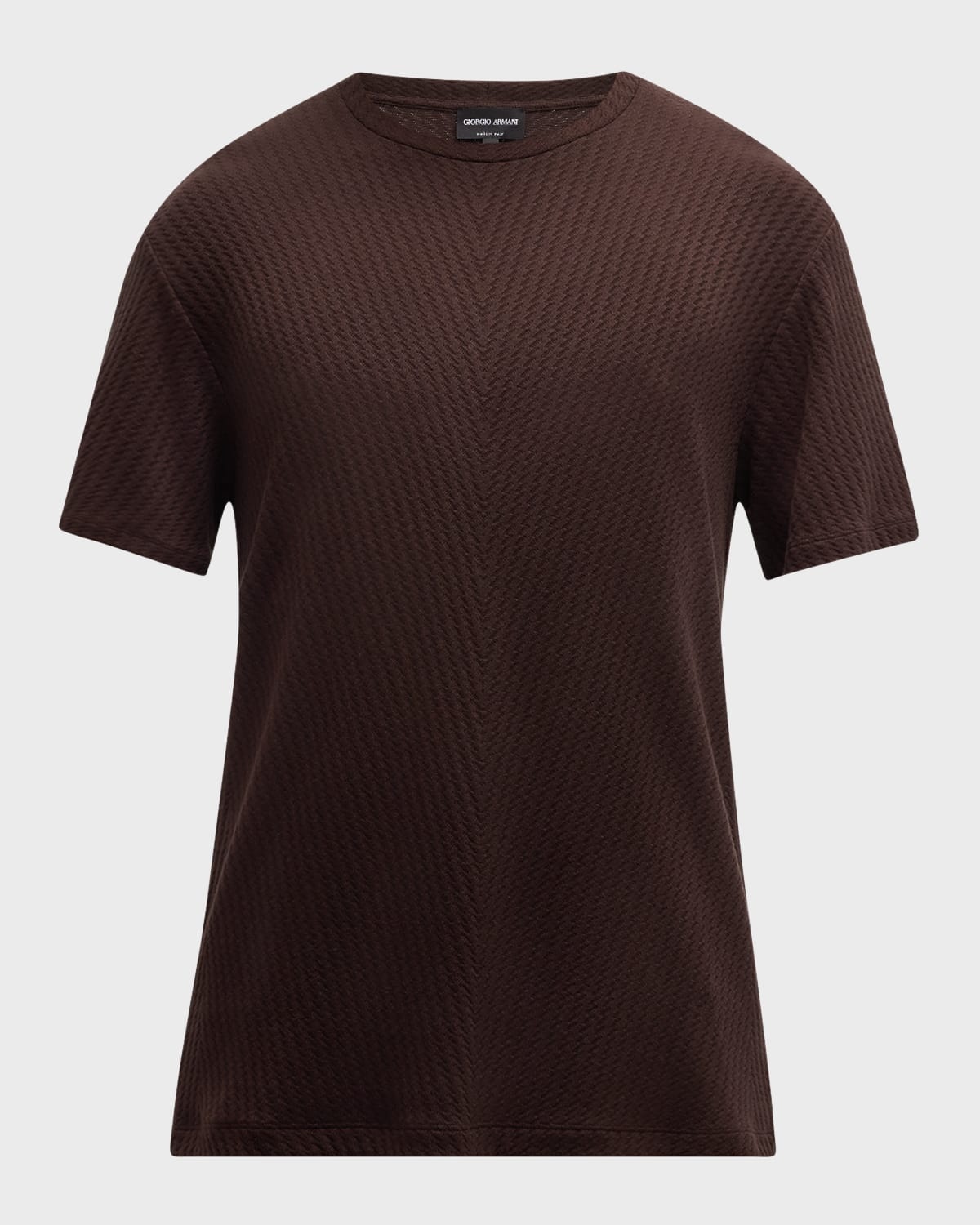 Men's Jersey Woven Zigzag T-Shirt - 1