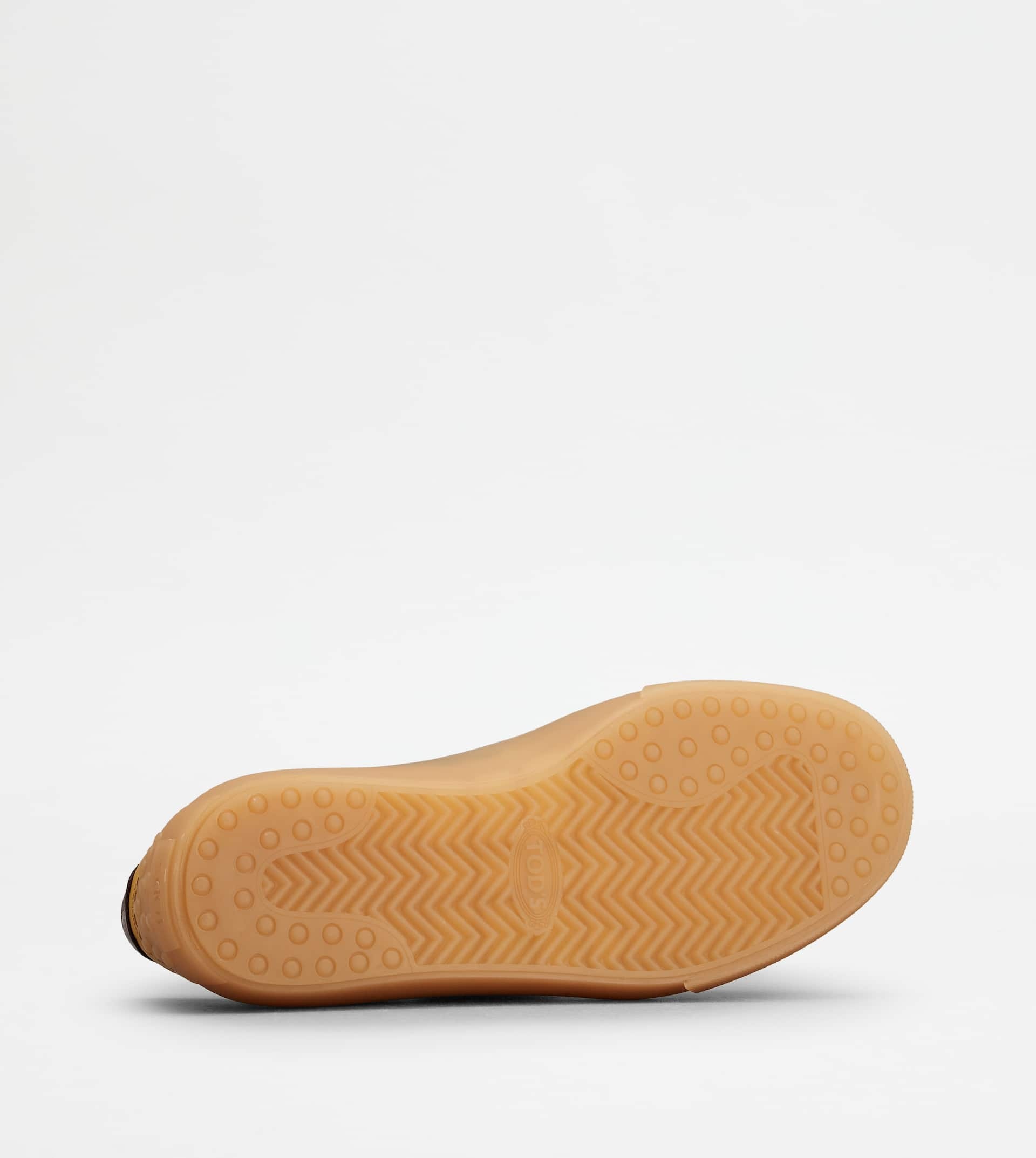 SNEAKERS IN LEATHER - YELLOW, BROWN - 4