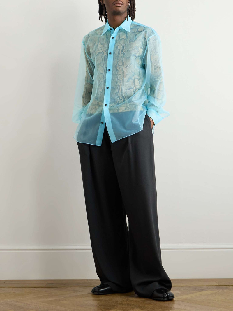 Dries Van Noten Oversized Organza Shirt outlook