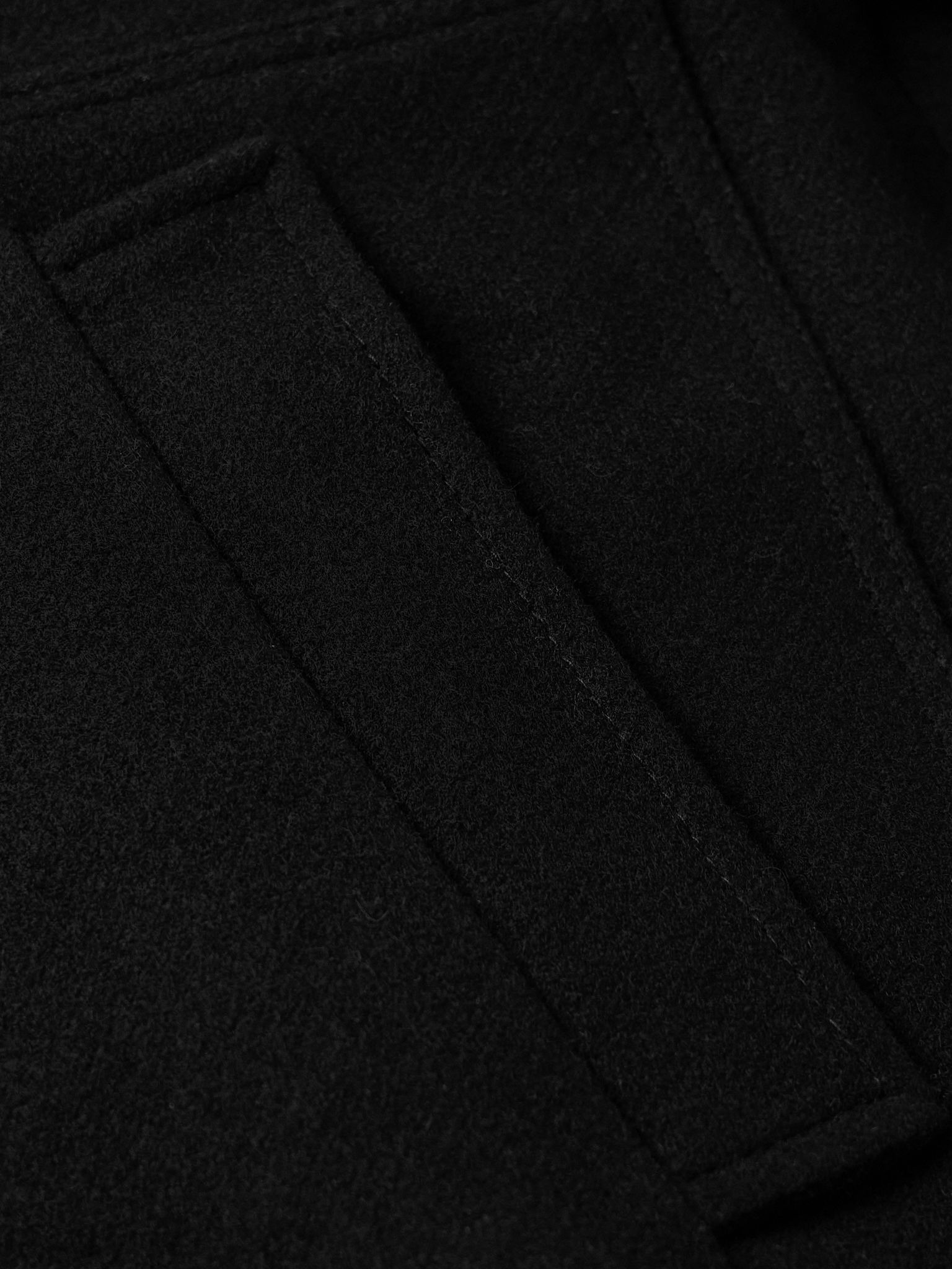 Arlington Wool-Blend Felt Bomber Jacket Black - 5