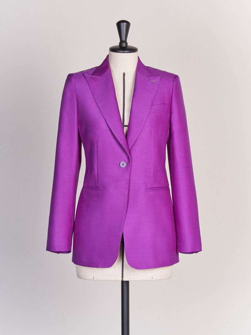 FIACRE Wool and silk double-fabric blazer 1