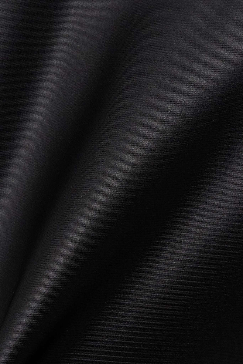 Palladium open-back draped satin gown 4