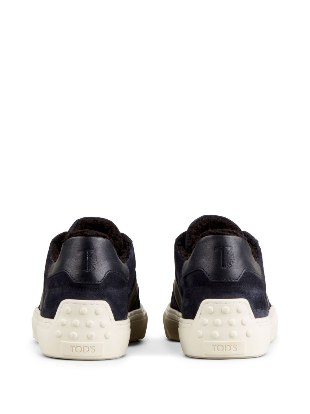 suede shearling-lined sneakers - 3