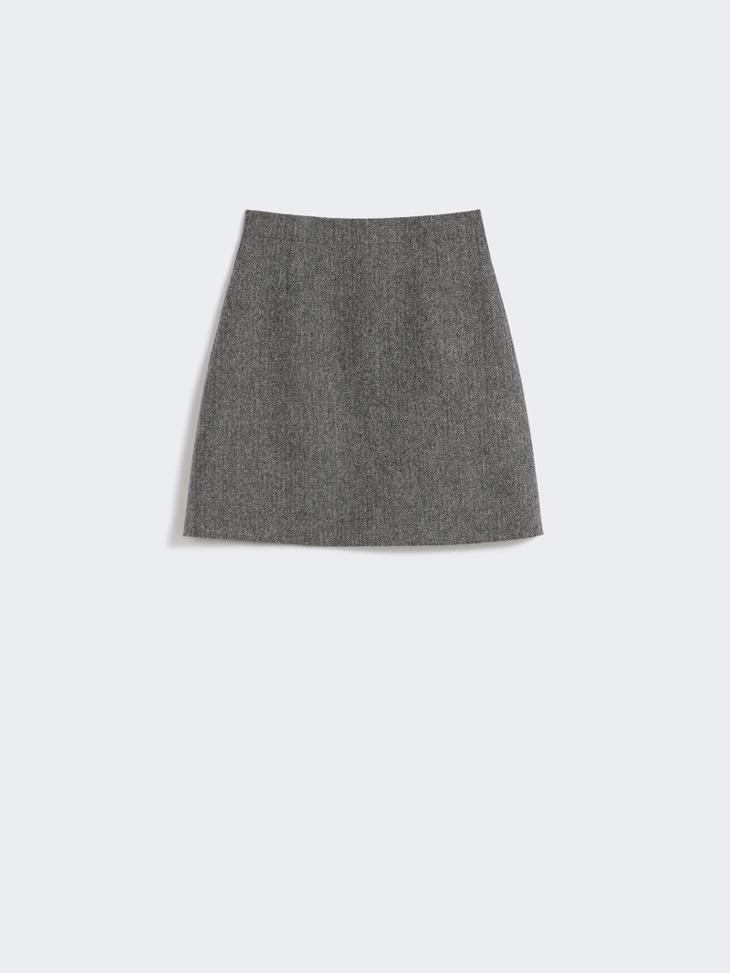 MARCHE Chevron wool skirt 1