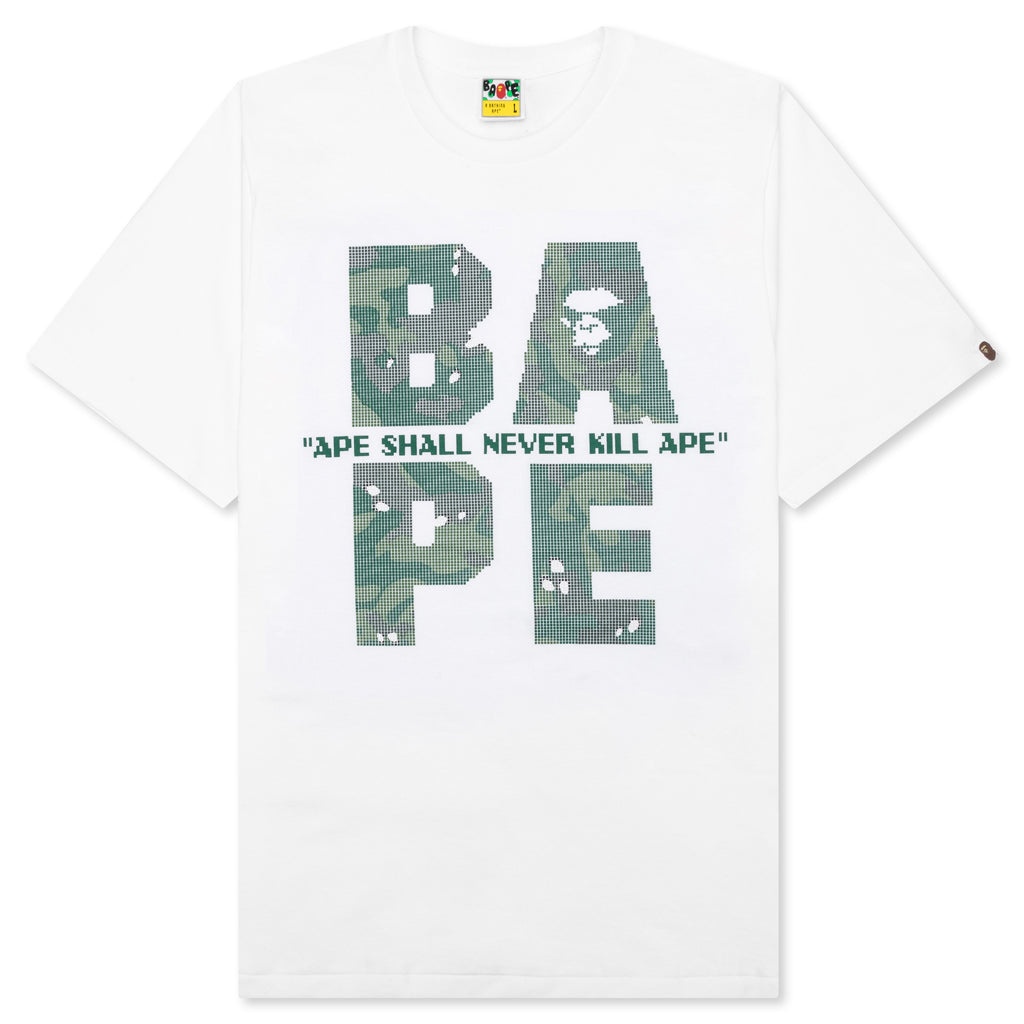 BITMAP LOGO TEE - WHITE - 1