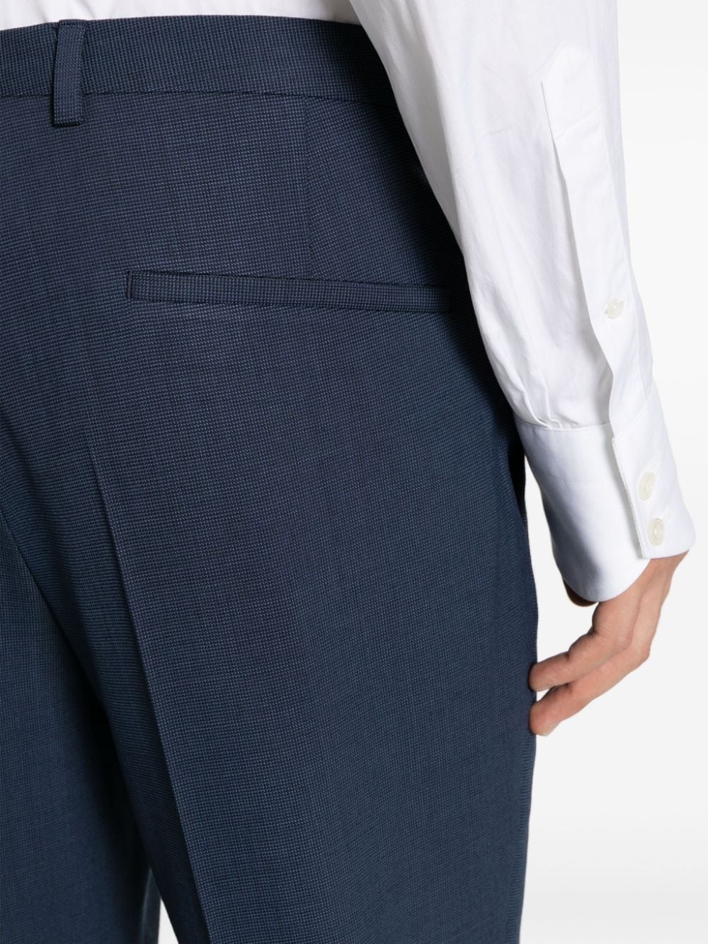 single-breasted twill suit - 6