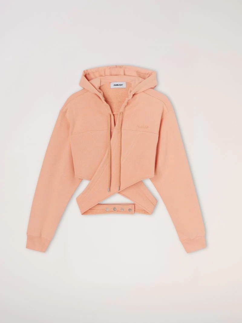 WRAPPED HOODIE SWEATSHIRT - 1