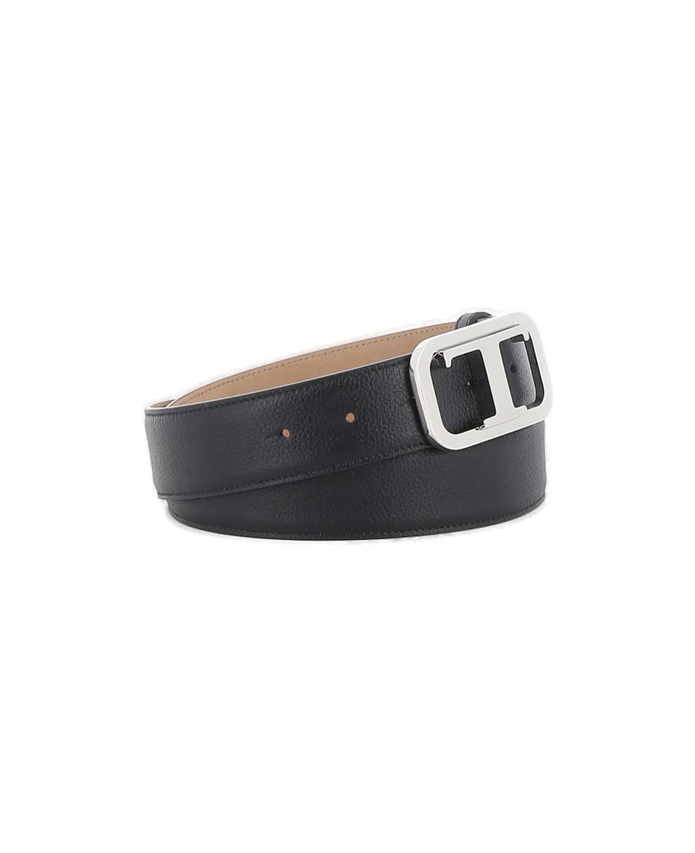 T Logo Plaque Buckle Belt - 3