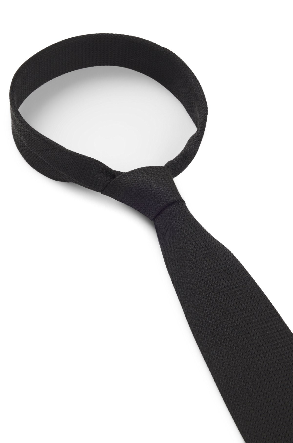 STRUCTURED TIE IN COTTON AND SILK - 5