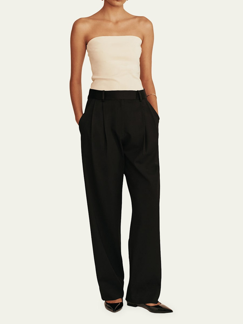 ESSE Studios Classico Pleated Straight-Leg Tux Trousers outlook