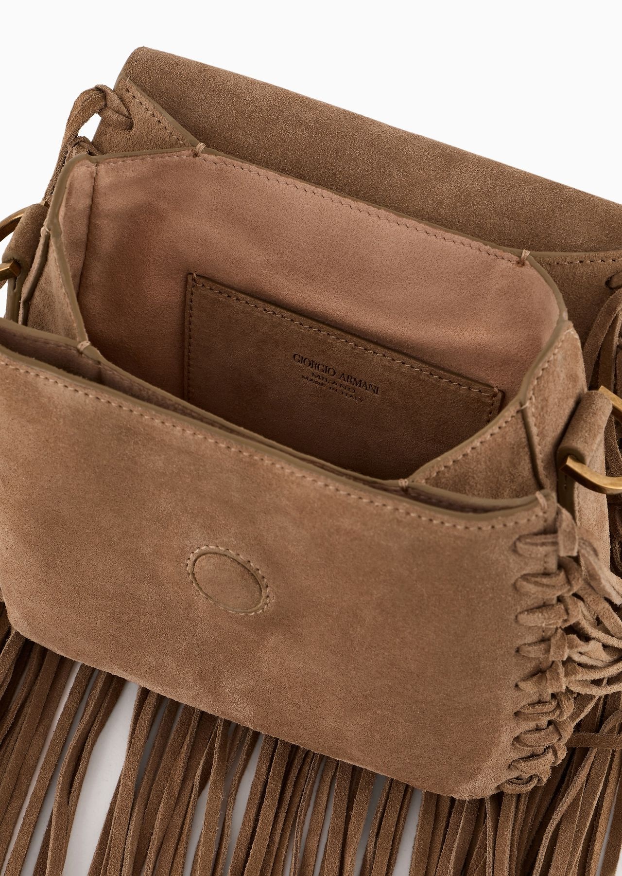 La Prima fringed suede bag - 5