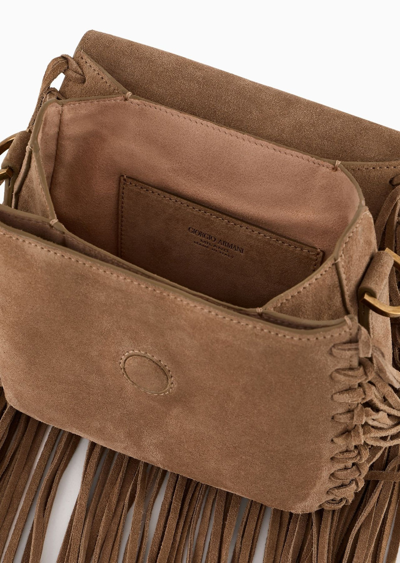 La Prima fringed suede bag 5