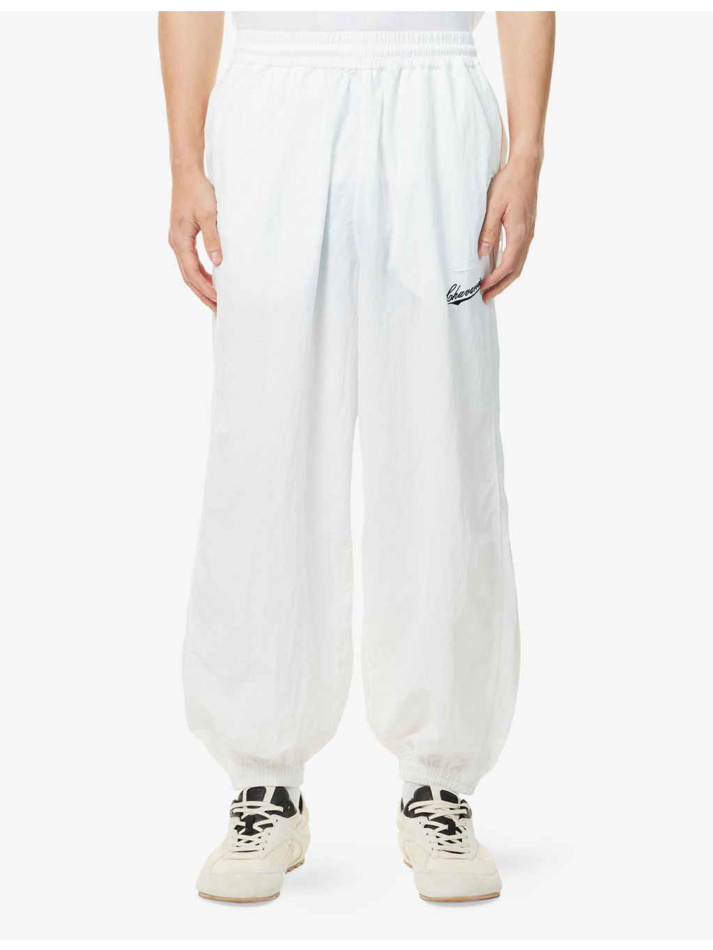 Bad Boy Embroidered-Logo Nylon Tracksuit Bottoms - 3