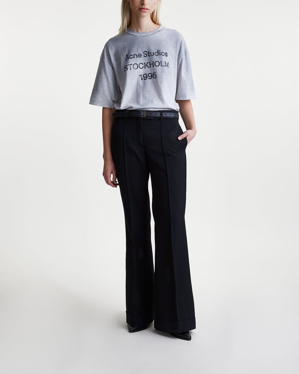 T-shirt Relaxed Logo Grey melange - 3