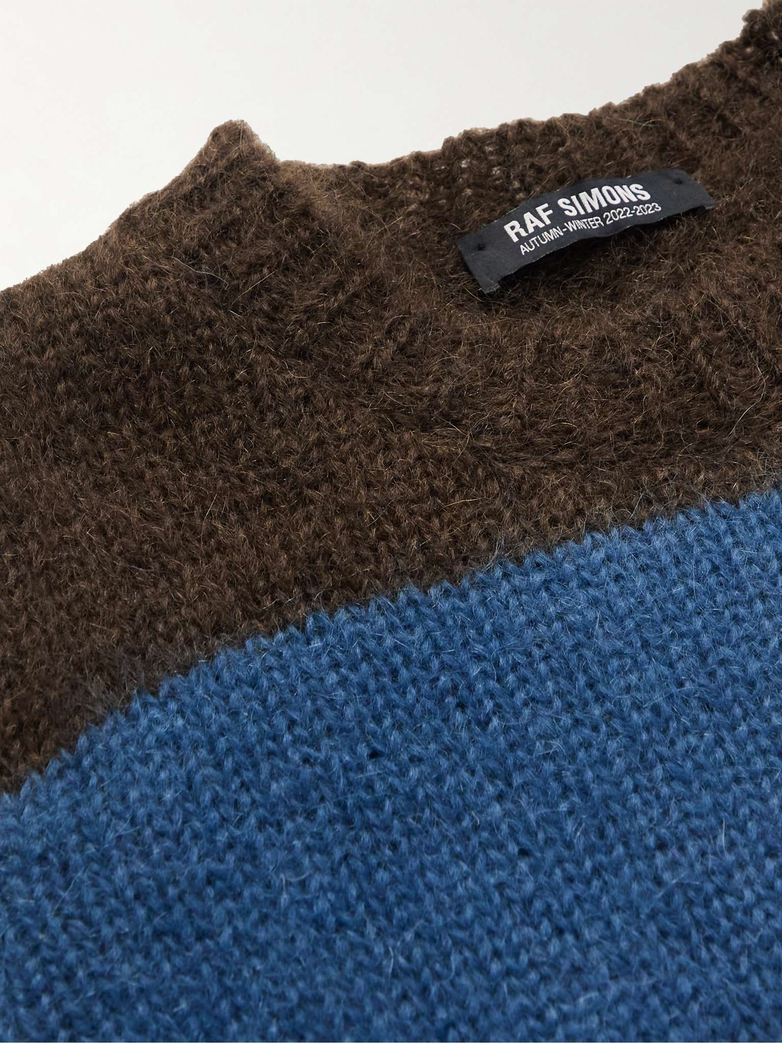Slim-Fit Striped Mohair-Blend Sweater - 5
