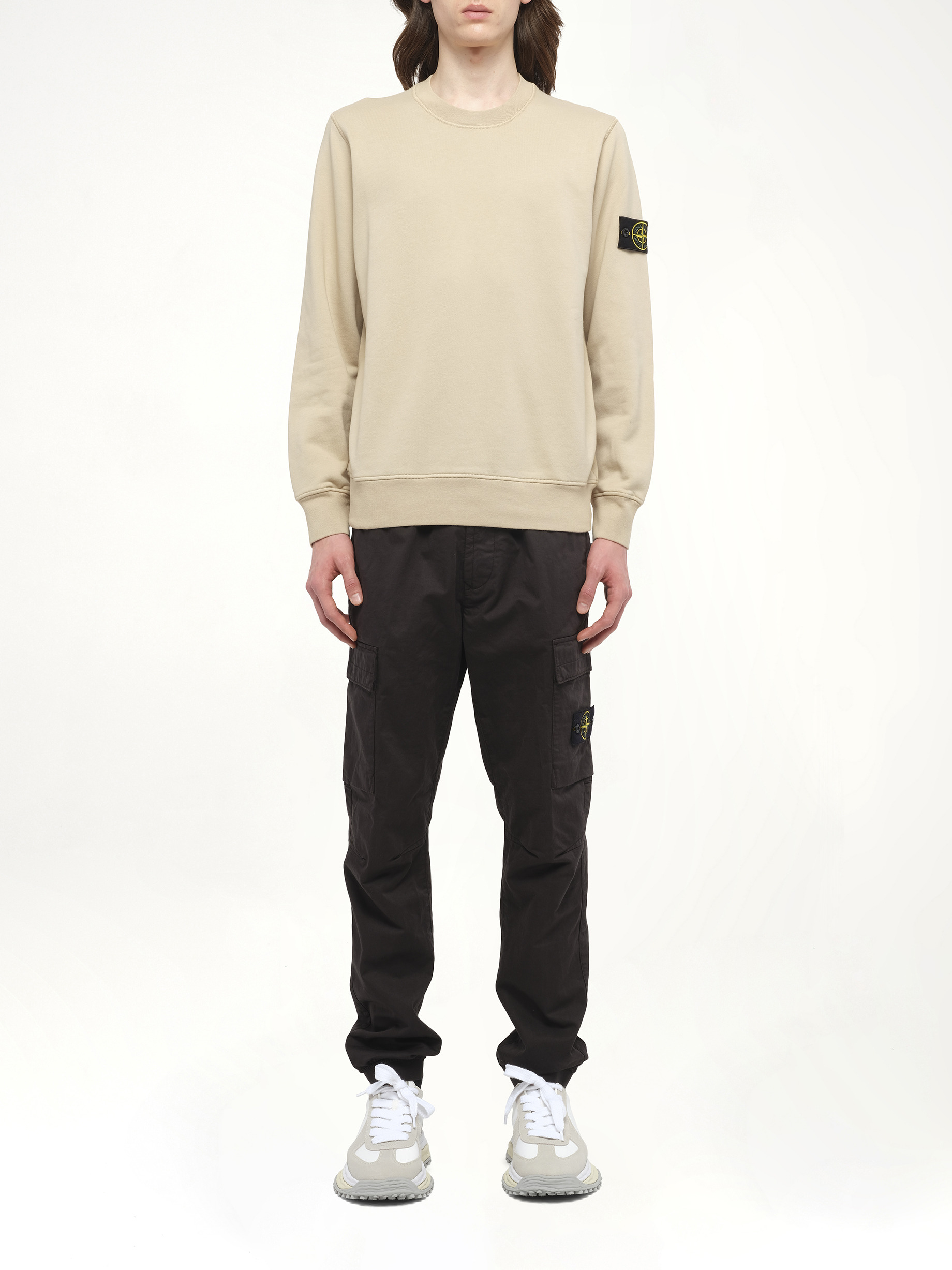 610006 Cotton Fleece Sweatshirt in Desert - 7