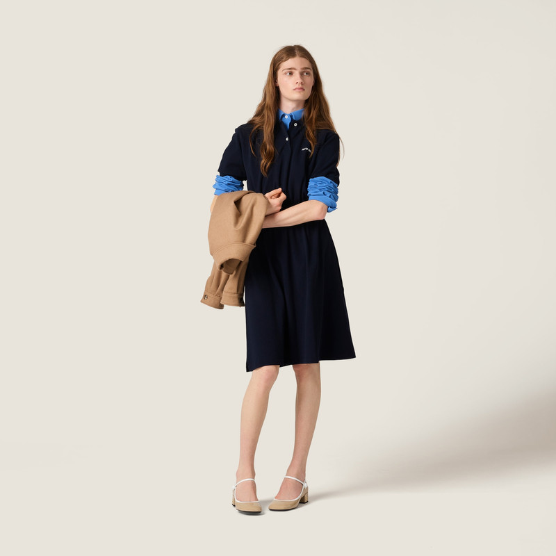 Miu Miu Cotton piqué dress outlook