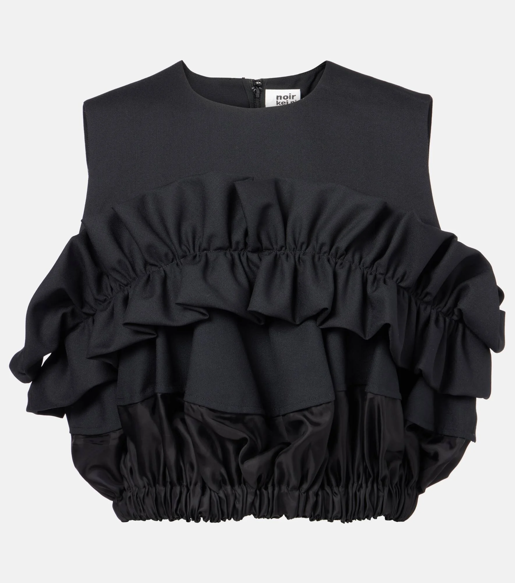 Ruffled wool top - 1