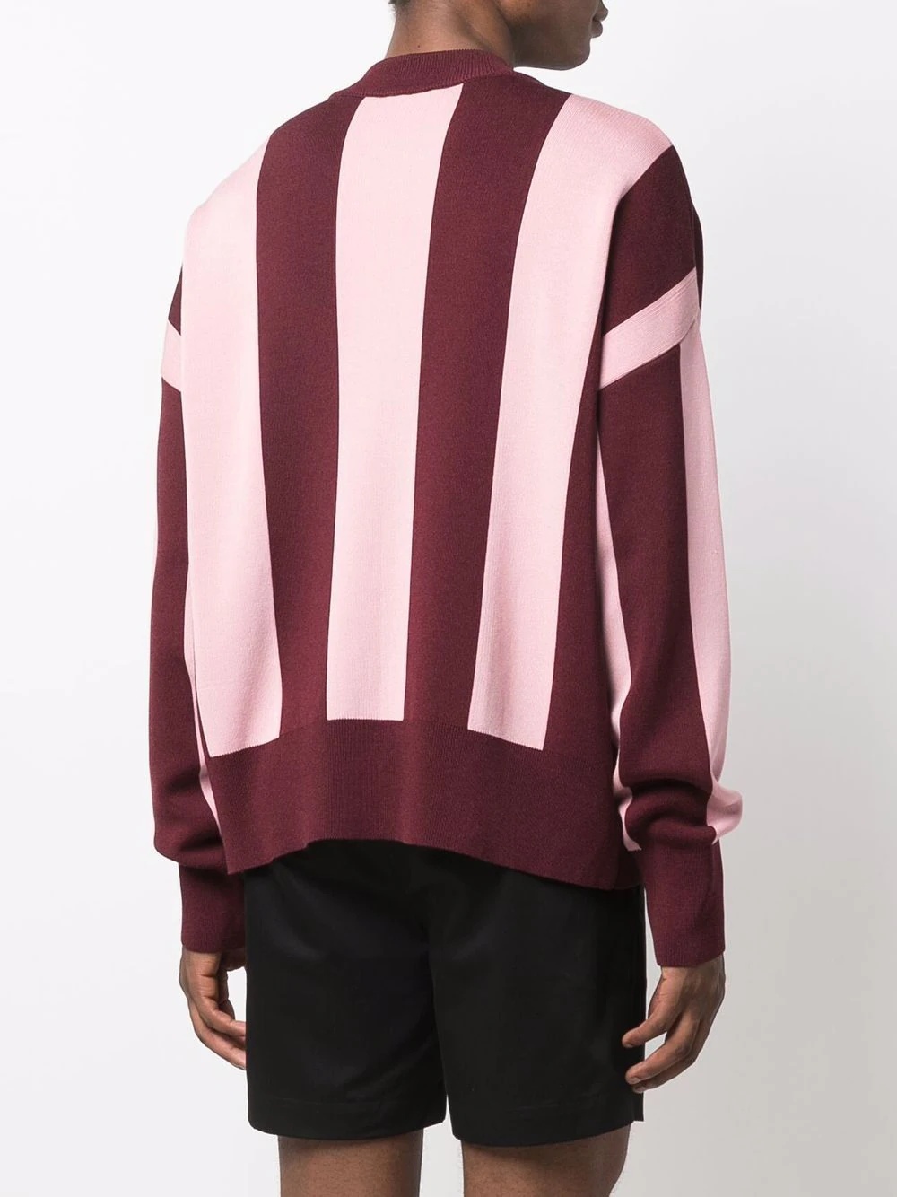 striped knitted jumper - 4