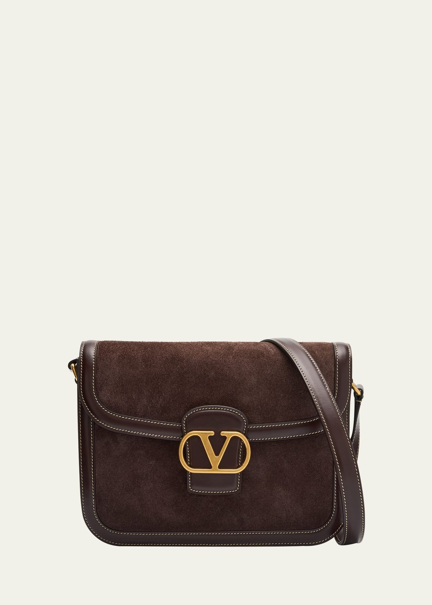 Men's 9to5 Suede and Leather Shoulder Bag - 1