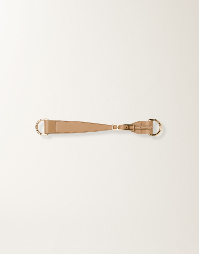 Calf leather handle for scarf 1