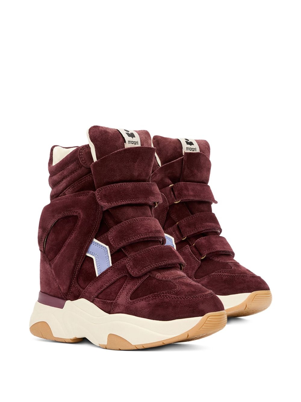 Balskee suede panelled wedge sneakers - 2