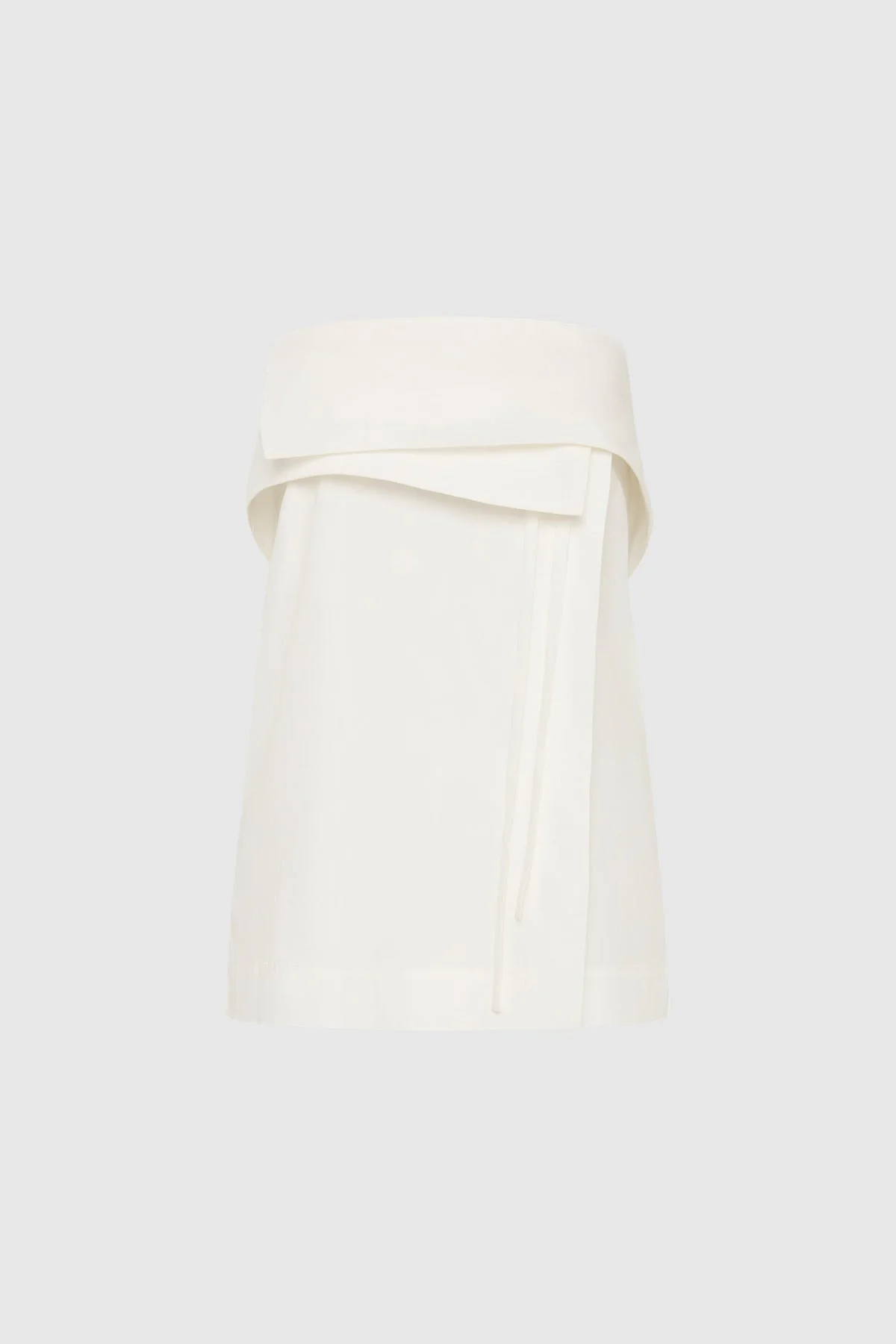 Strapless Wrap Top - Off White - 1