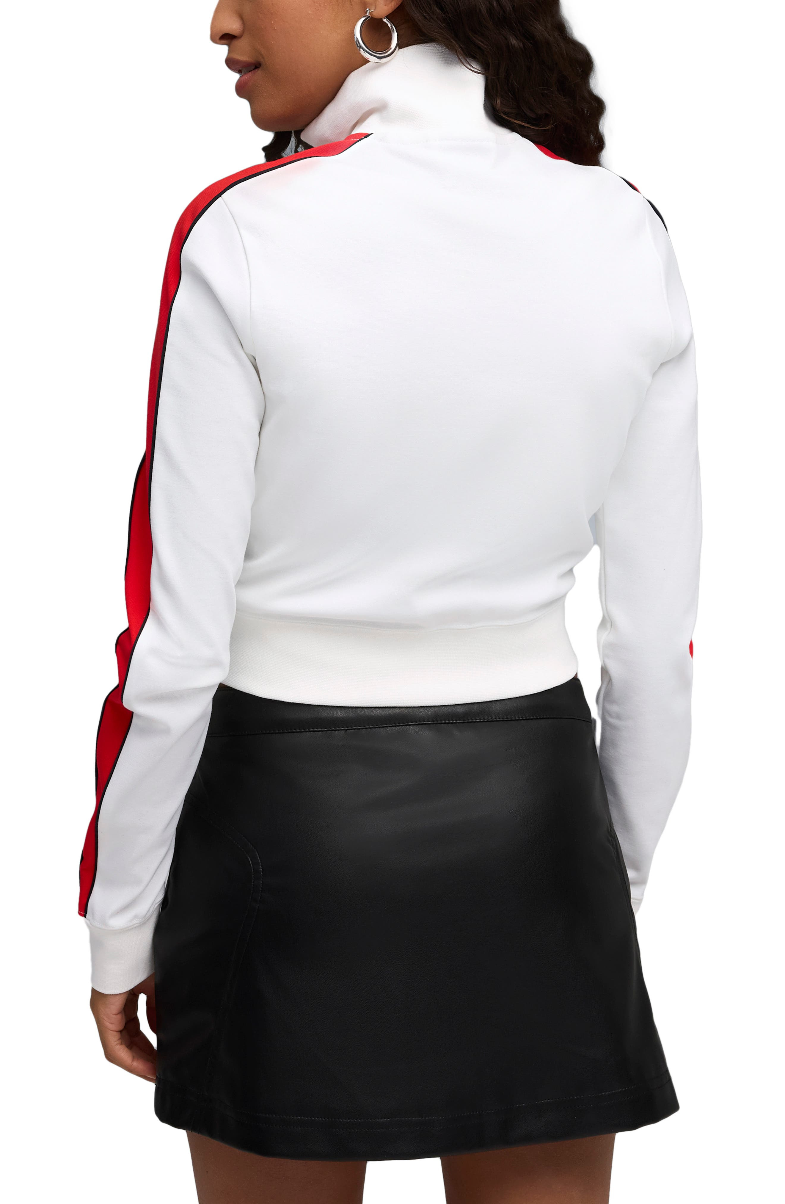 PUMA Future Archive Slim Track Jacket in Puma White-For All Time Red at Nordstrom - 2