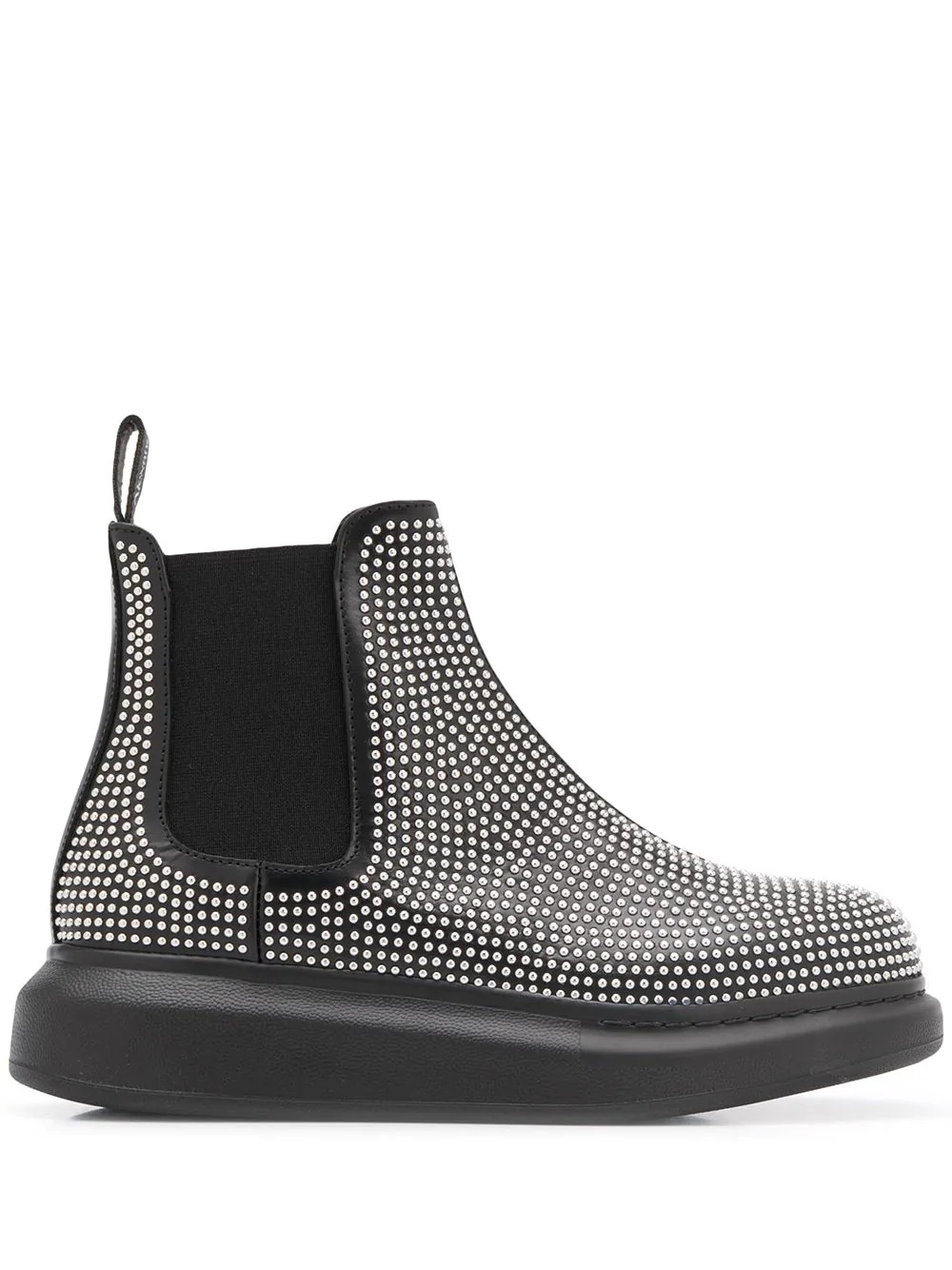 studded chunky sole ankle boots - 1