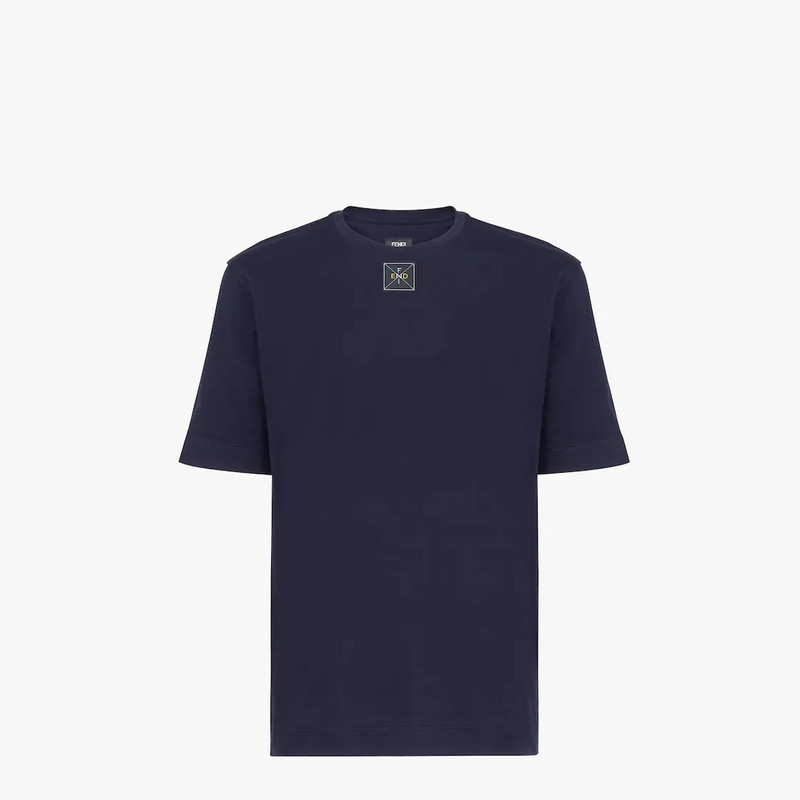 Blue jersey T-shirt 1