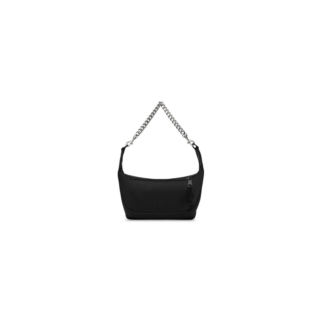 BALENCIAGA Raver Medium Bag With Chain in Black | REVERSIBLE