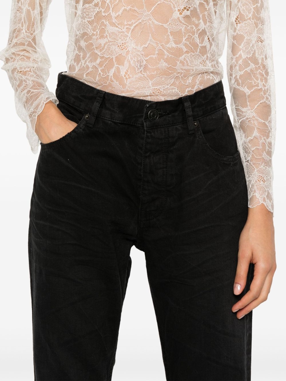logo-patch jeans - 5