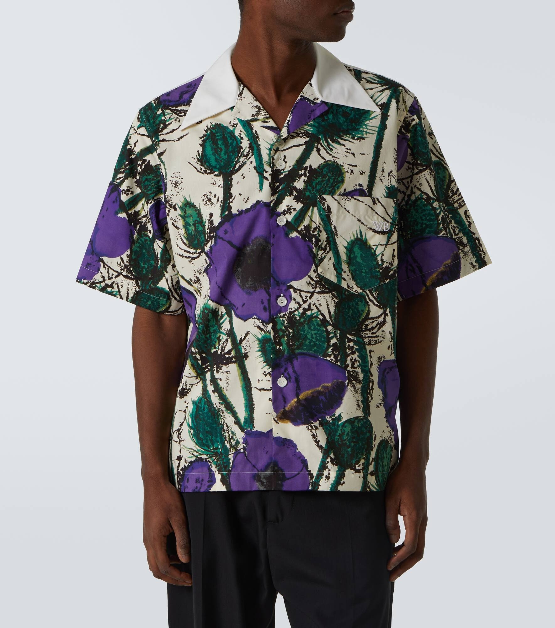 Highlife floral cotton bowling shirt - 3